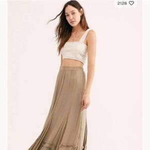 Free people Cyprus ruffle maxi skirt